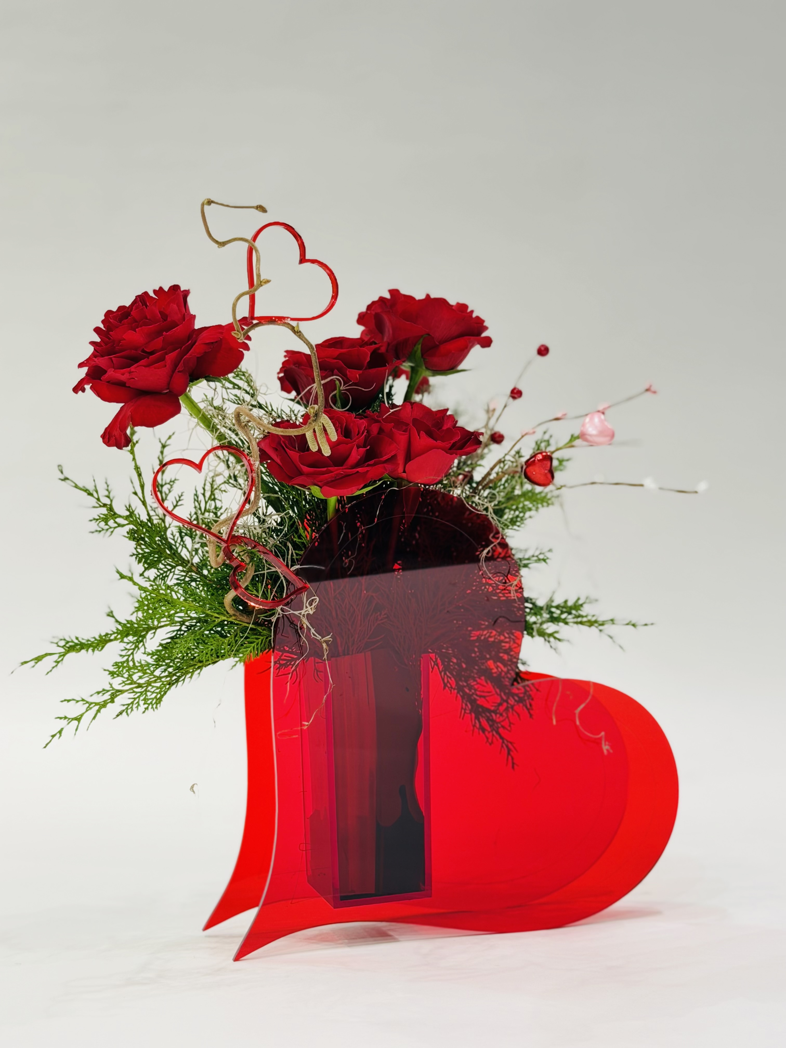 القلب الأحمر النقي