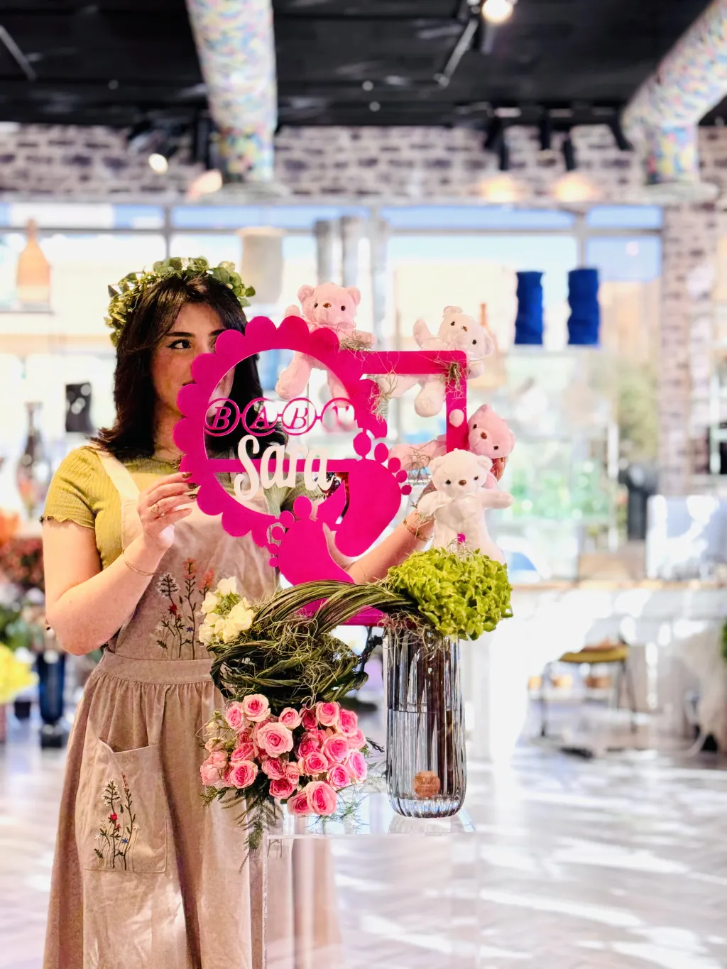 تنسيق فازة البيبي مع الدب