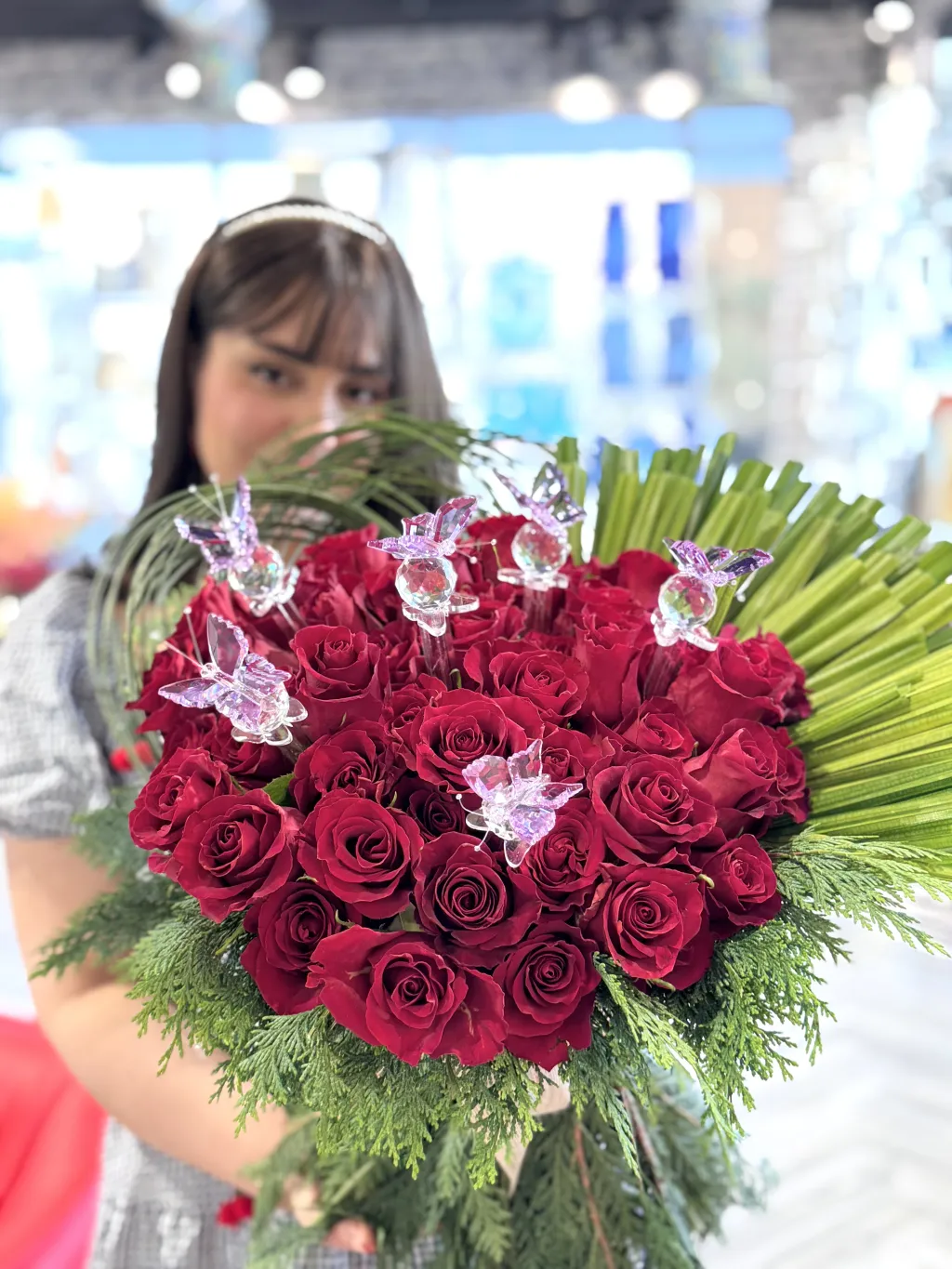 هاند بوكيه فراشات الكريستال