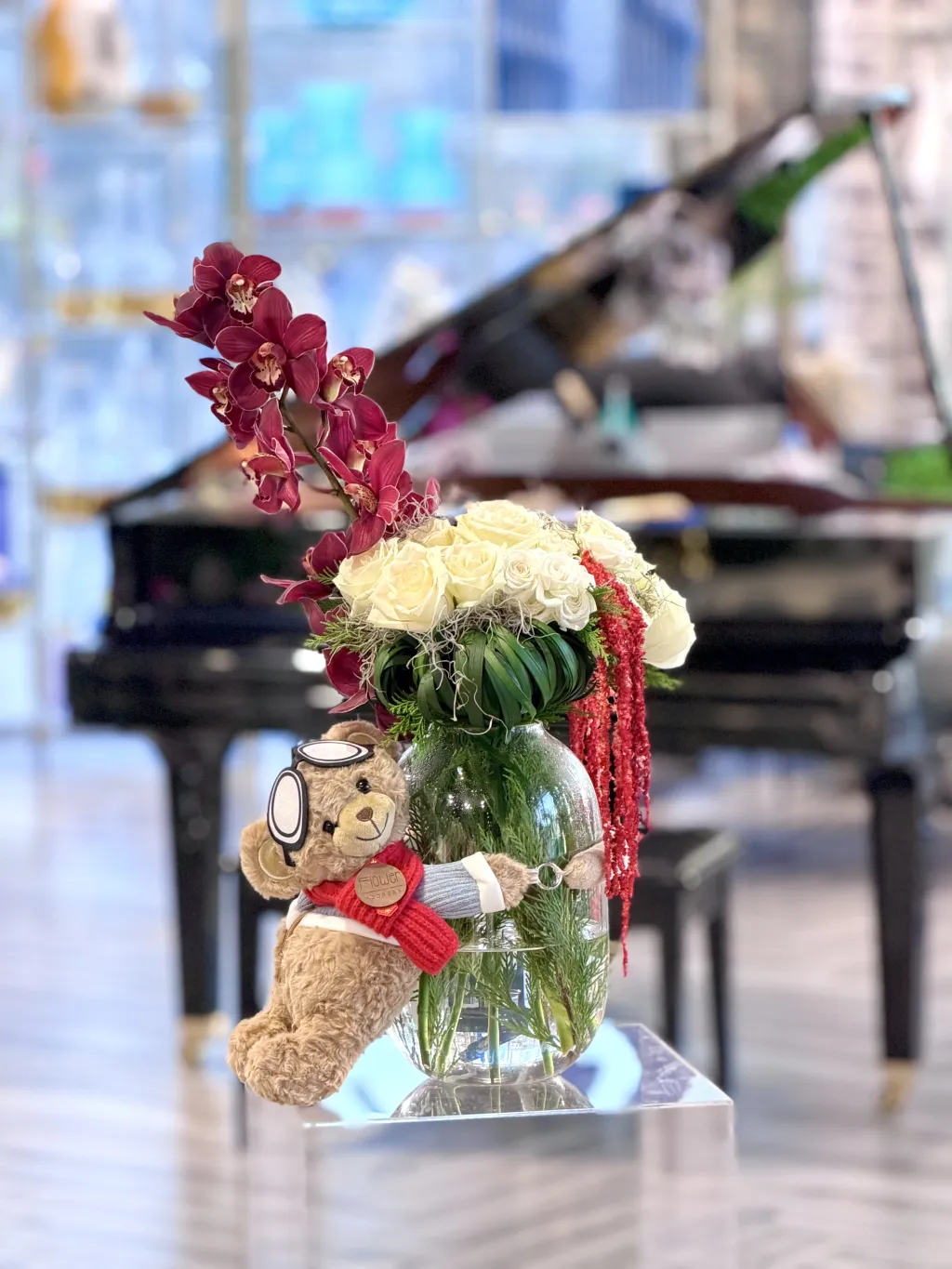 فازة ورد مع توي